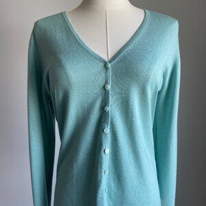 Alpha Massimo Rebecchi Cashmere Silk Cardigan Size 46 / Small